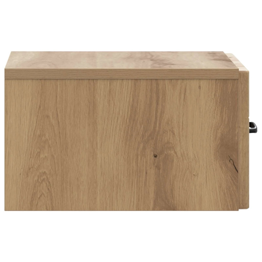 Mobiletto da notte a muro Rovere Artigianale 34,5 x 33 x 20 cm 898953