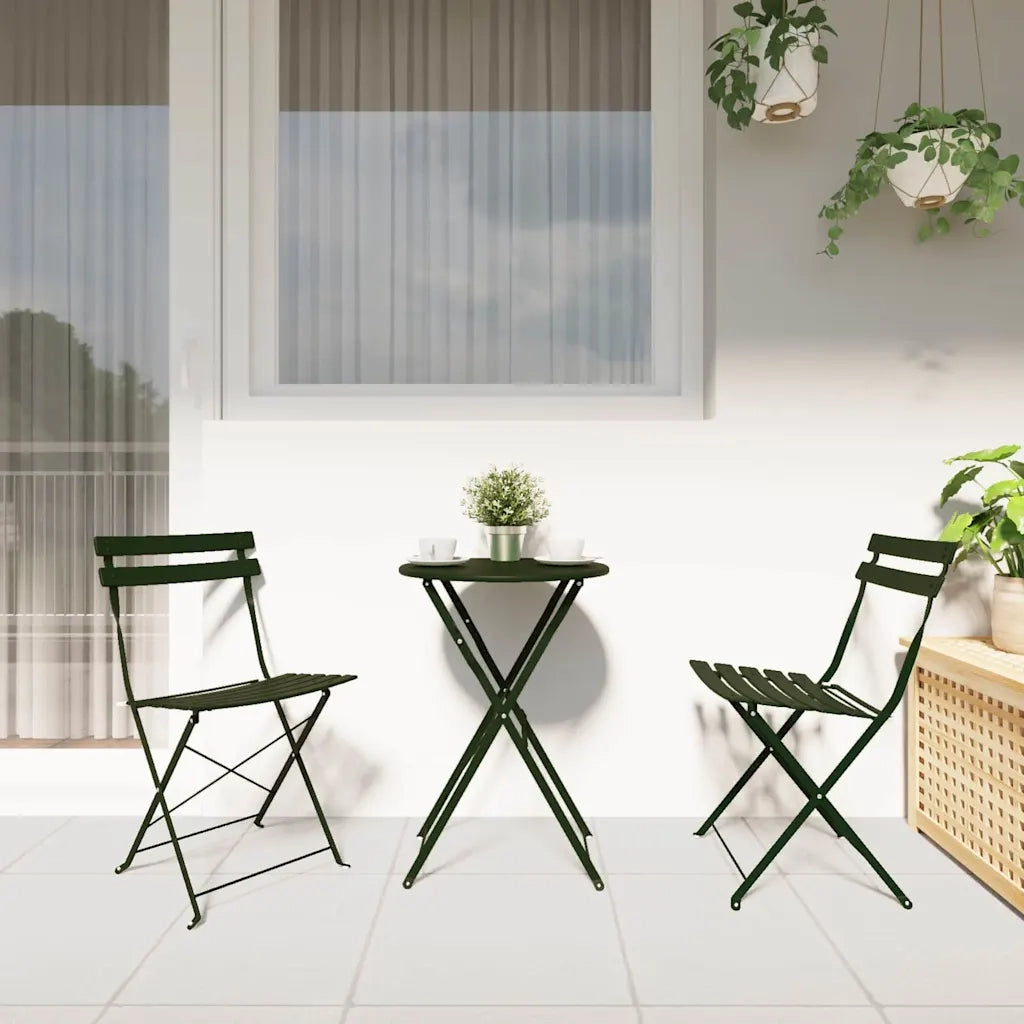Set Bistro Pieghevole 3 pcs Foresta Acciaio 42002967