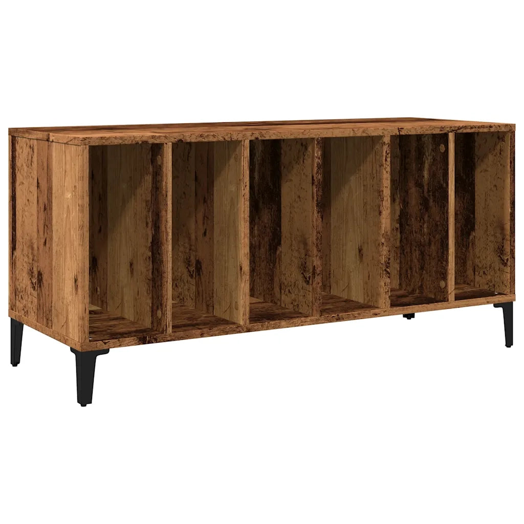 vidaXL Mobile Porta Dischi Legno Antico 100x38x48 cm Legno Multistrato