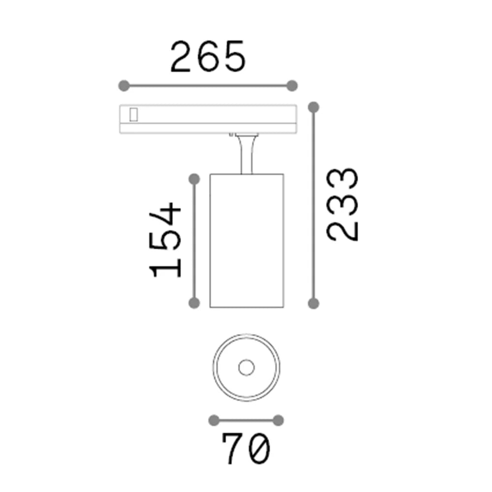 Proiettore Fox Alluminio-Materie Plastiche Nero Led 25W 3000K Cri90 1-10V