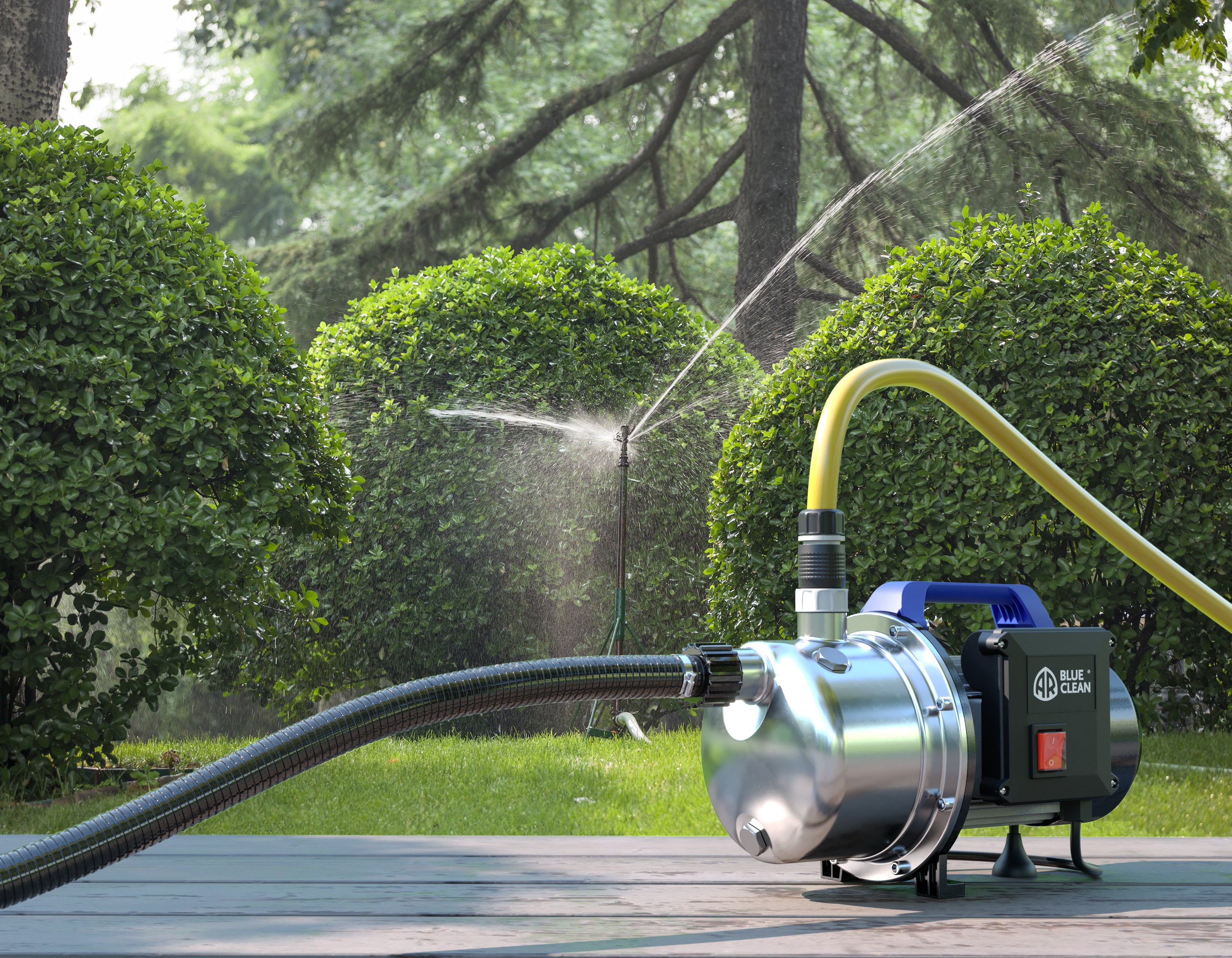 AR Blue Clean ARGP 1100X Pompa Autoadescante per Acque Chiare (1100 W, Portata max. 4.600 l/h, Prevalenza max. 45 m)