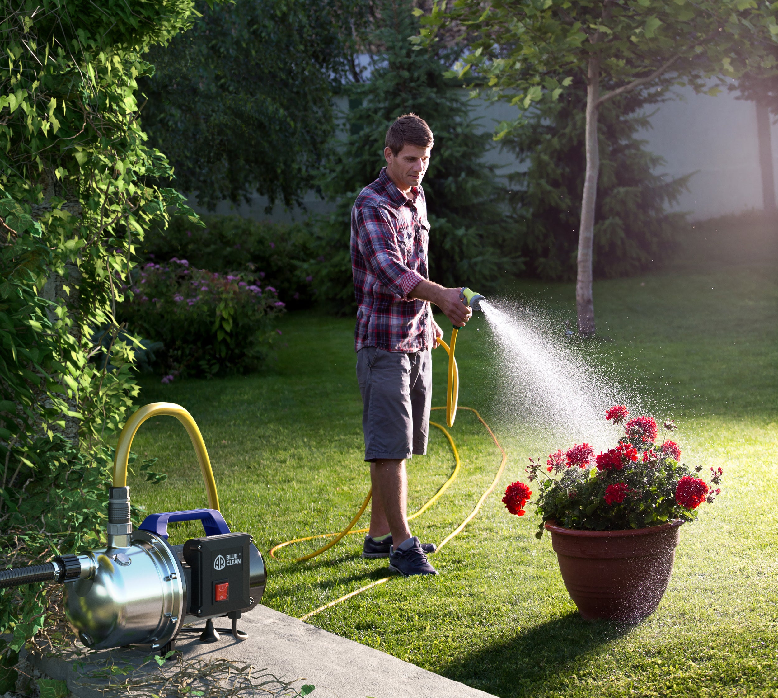 AR Blue Clean ARGP 1100X Pompa Autoadescante per Acque Chiare (1100 W, Portata max. 4.600 l/h, Prevalenza max. 45 m)