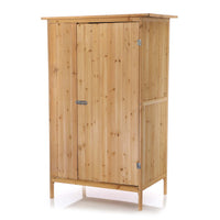 Armadio da giardino a un'anta in legno Capanno degli attrezzi per esterno 92 x 57 x 154 cm