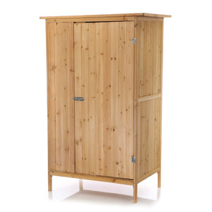 Armadio da giardino a un'anta in legno Capanno degli attrezzi per esterno 92 x 57 x 154 cm
