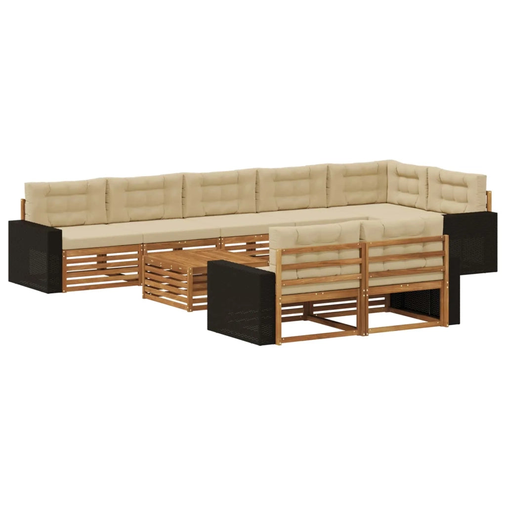 Set di divani da esterno 9 pz 3383546