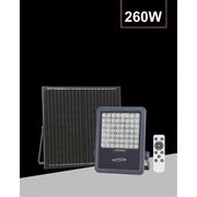 Trade Shop - Faro Led 260 Watt Con Pannello Solare Luce Naturale 4000k Telecomando Tk09-260w -