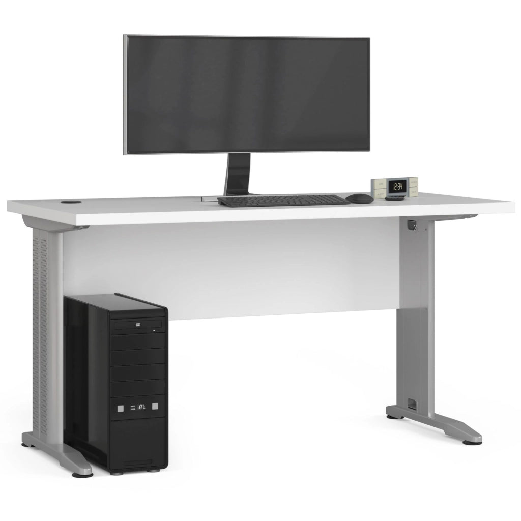 Scrivania per computer AKORD BM135 Bianco 135 cm 135x60x76 cm