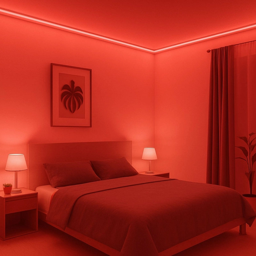 50M Striscia Led COB 8W/M 220V-240V 600lm IP65 CRI=80 Angolo 180° Colore Luce Rossa