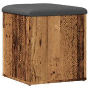 Panca Portaoggetti Legno Antico 42x42x45 cm Legno Multistrato