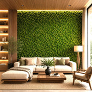 Set 2 pezzi Pannello Decorativo Fonoassorbente 60x60 Effetto Muschio Erba Sintetica Verde
