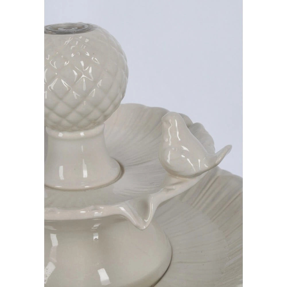 Fontana da Giardino Ceramica Avorio da Esterno H68 - LUNARA