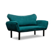 Hone, Divano Letto 2 Posti Contenitore, 140x65 cm Azzurro