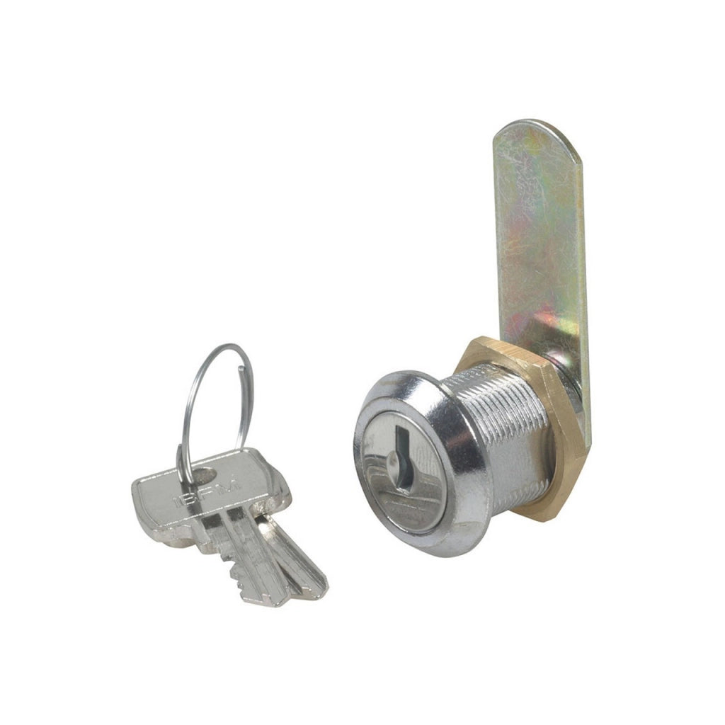 Serratura a Cilindro 16 mm con 2 Chiavi – Serratura Universale per Cassette della Posta, Vetrine e Armadietti