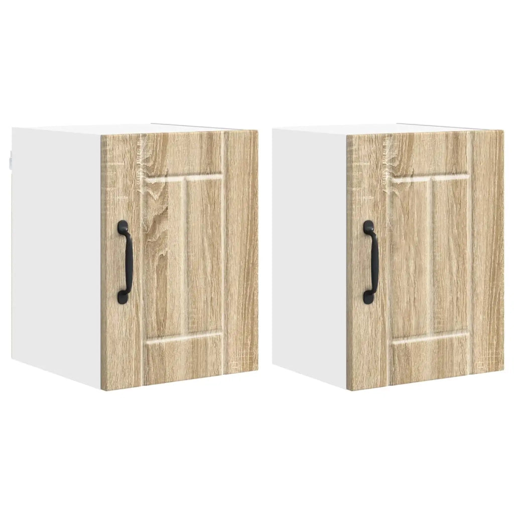 Pensile da cucina | Armadietto a muro LUCCA 2 pz Rovere Sonoma 30 x 31 x 40 cm