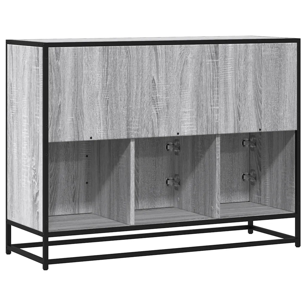 Credenza Grigio Sonoma 100x35x76 cm in Legno Multistrato 849032