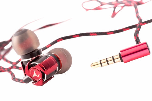itek Taurus IE100 Auricolare Cablato In-ear Gaming Nero, Rosso