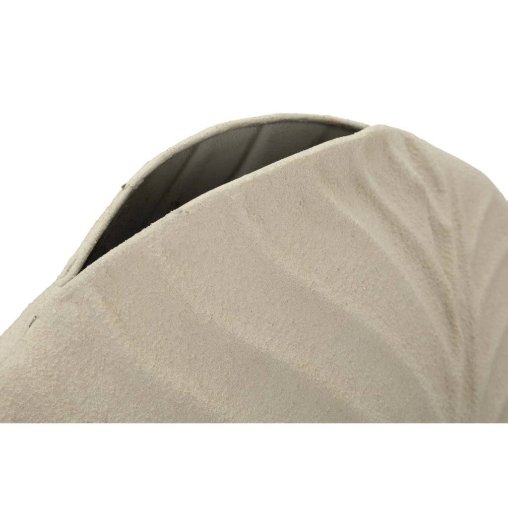 Vaso Decorativo VKH842, Beige, Metallo, 32,5x13x32,5 cm
