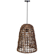 Lampada da soffitto in foglia di banano naturale marrone, D36x47h cm