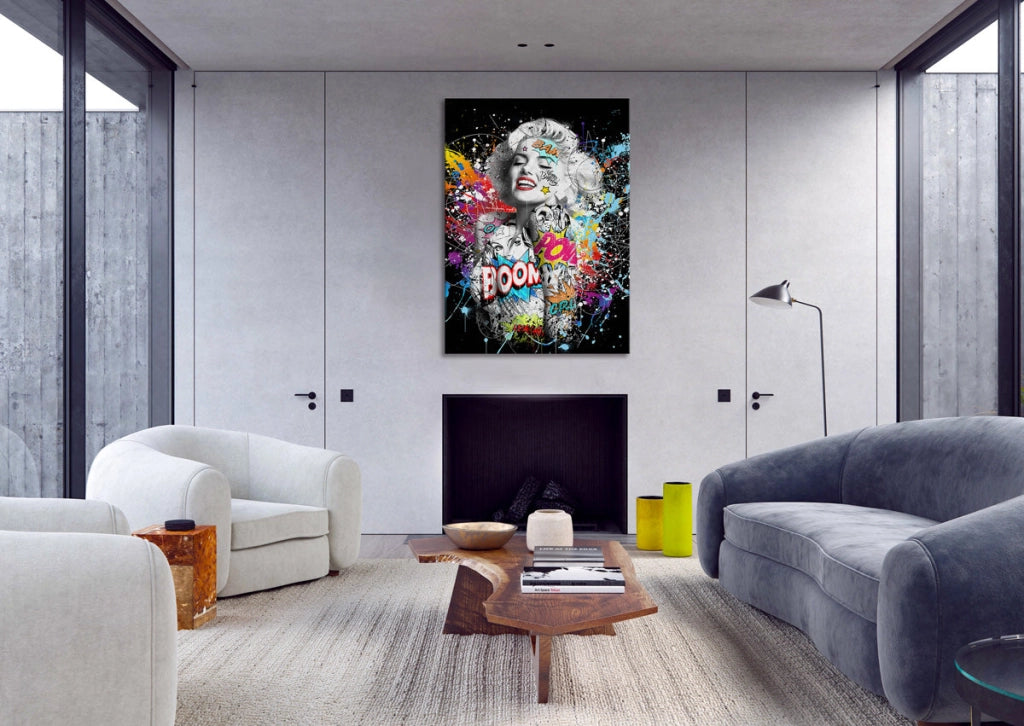 MaryPop -  Quadro Canvas Contemporaneo su telaio in legno Misura: 100x140 cm