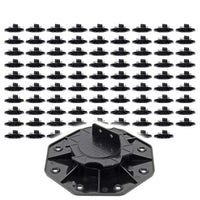 Set 90 supporti per pavimenti galleggianti, Altezza regolabile 18-25mm Max 2700 kg, Piedini per Decking