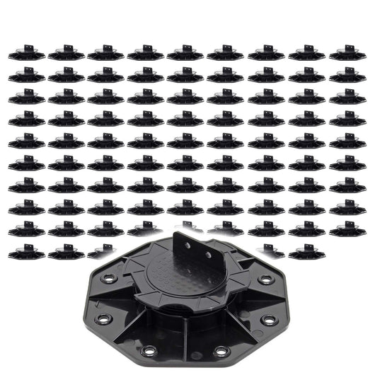 Set 90 supporti per pavimenti galleggianti, Altezza regolabile 18-25mm Max 2700 kg, Piedini per Decking