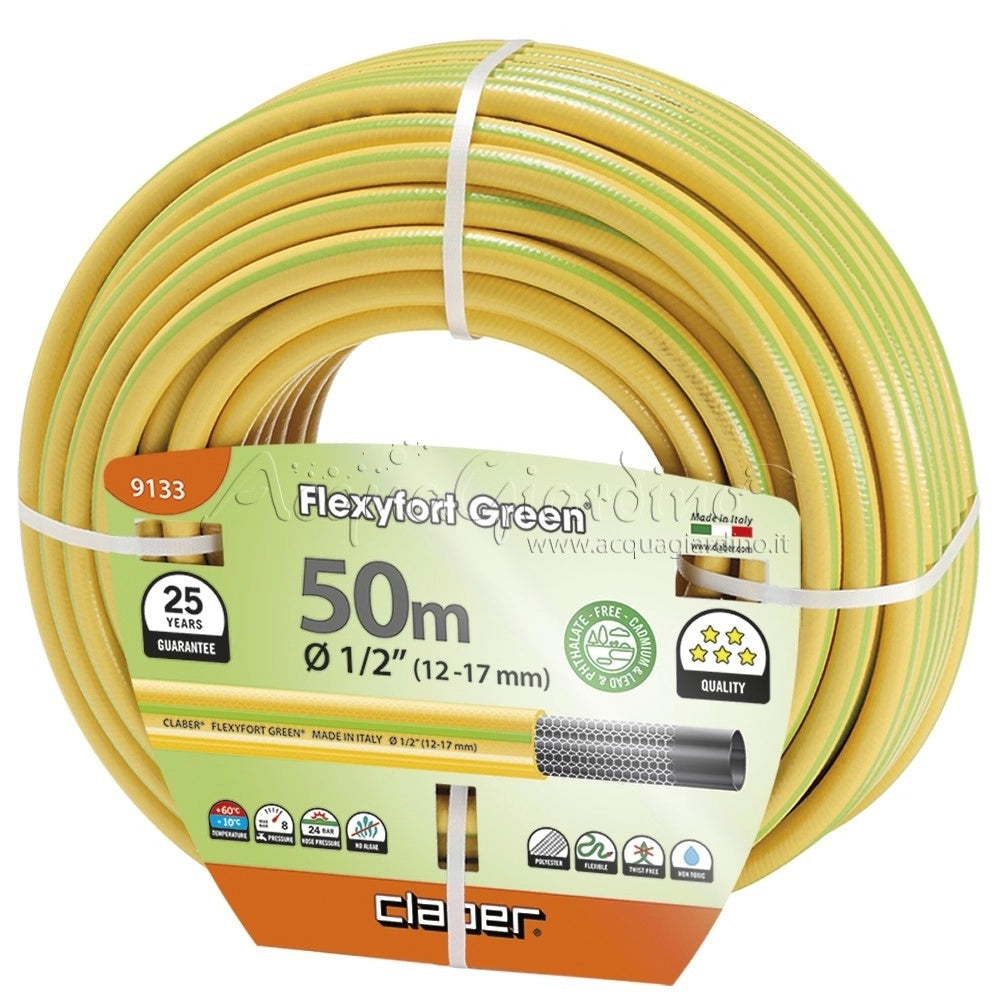 Claber tubo flexyfort green 1/2 12-17 metri 50