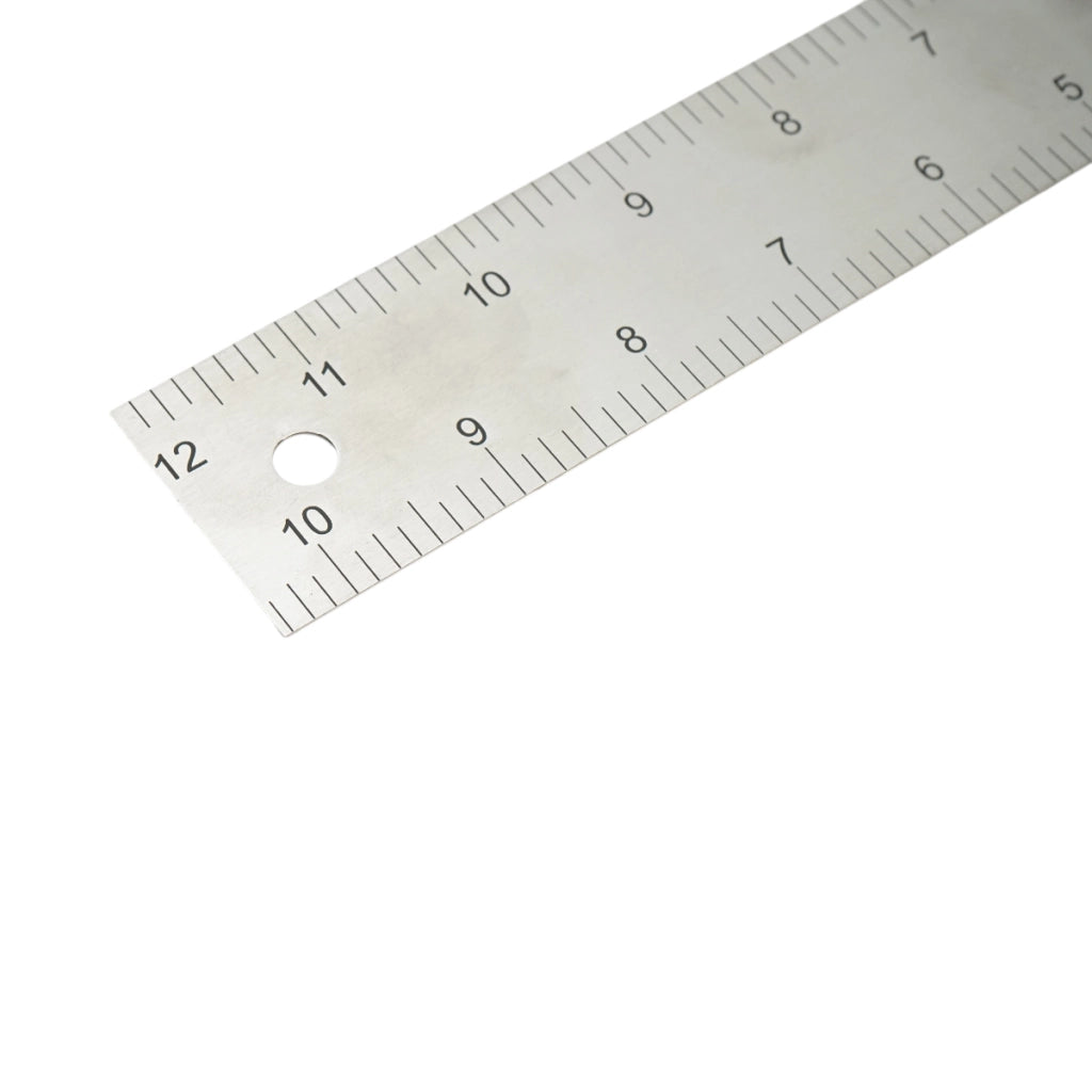 Squadra da carpentiere professionale Crownman, 300 mm/12 pollici, manico in alluminio, righello in acciaio al carbonio.