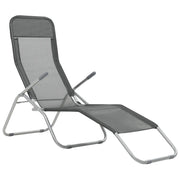 Lettini Prendisole Pieghevoli 2 pz in Textilene Antracite 44340