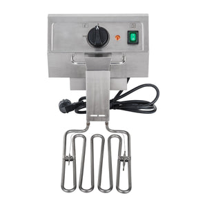 Friggitrice in acciaio inox 1 vasca 8 litri vasca estraibile professionale termostato EGO 3614006