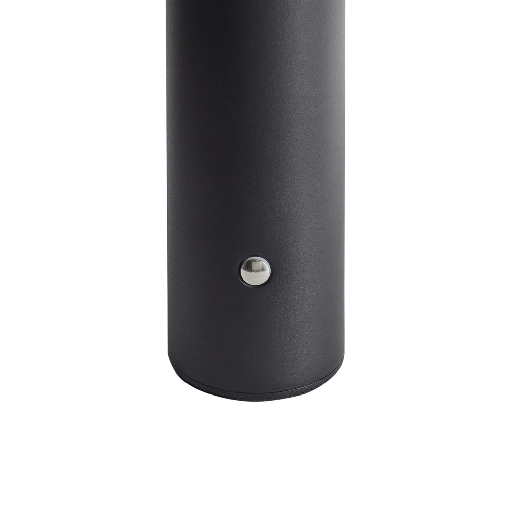 Lampada da tavolo in ferro con luce LED senza fili fungo nero stile moderno
