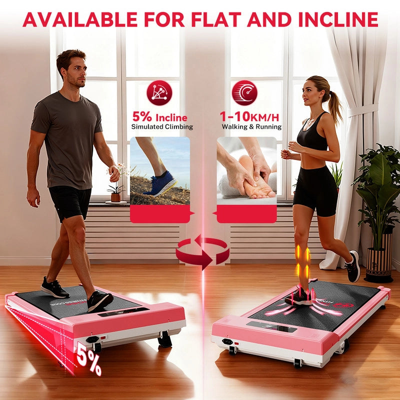 TAPIS ROULANT WALKING PAD PER CASA TAPIS ROULANT SOTTO SCRIVANIA CON DISPLAY LED ROSA