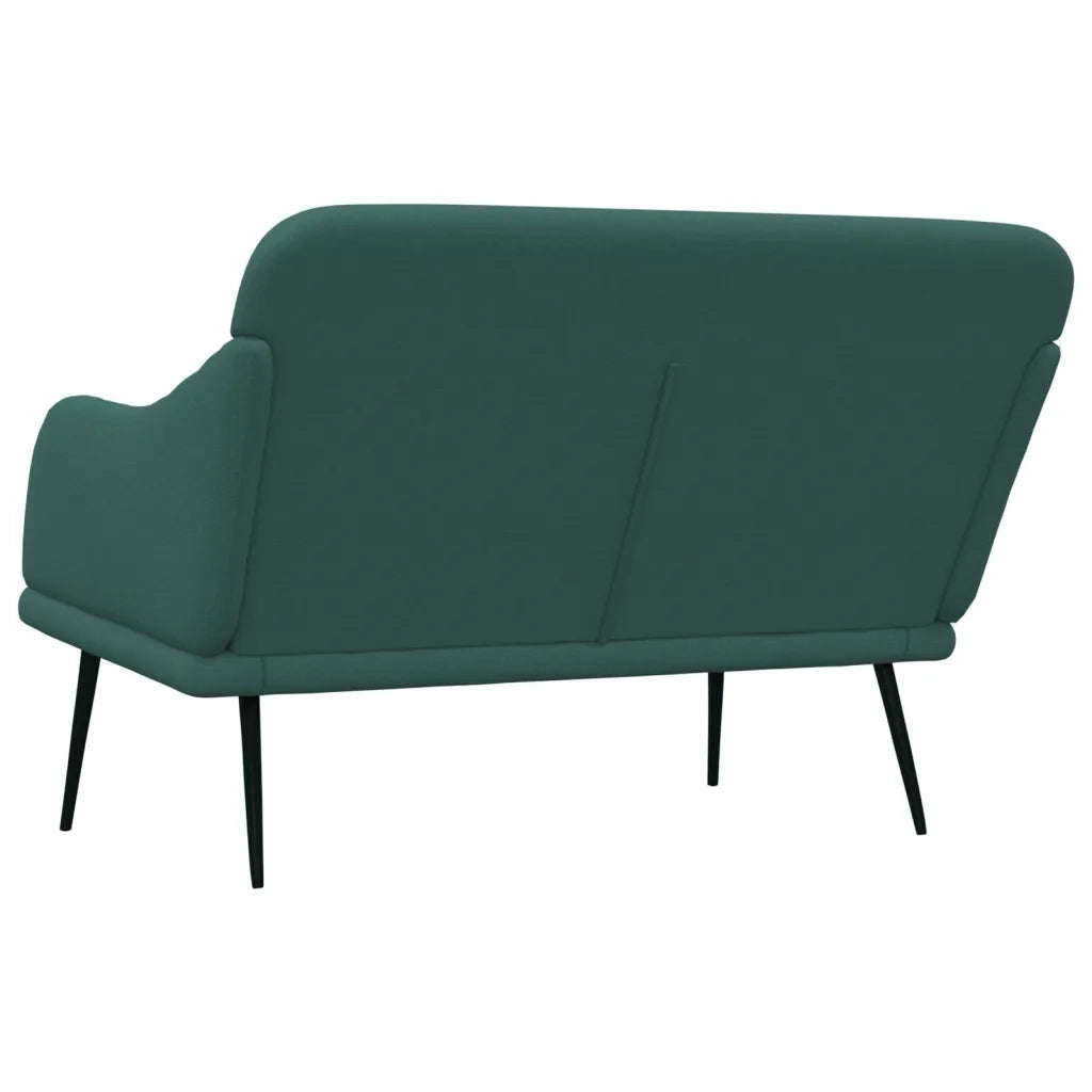 vidaXL Panca Verde Scuro 110x76x80 cm in Tessuto