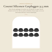 Gomme di sigillatura in silicone, 10 pezzi, 31,3 mm di diametro, impermeabili, flessibili