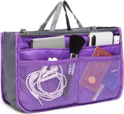 Organizzatore di Borsa per Donne Insert per Viaggio Tasca Cosmetica con Pochette Tidy Pouch Portafoglio con Borse Multi, Nuovo Blu Scuro