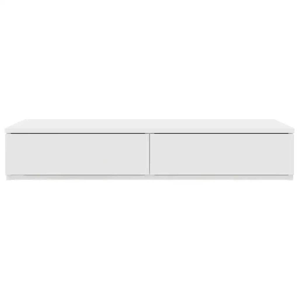 Cassetti per letto | Comodino | Armadio da Notte | Mobiletto da notte con cassetto Bianco 100 x 36,5 x 16,5 cm