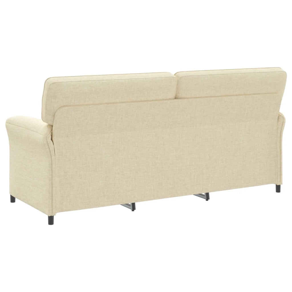 Set di divani 2 pz Crema Tessuto 3424878