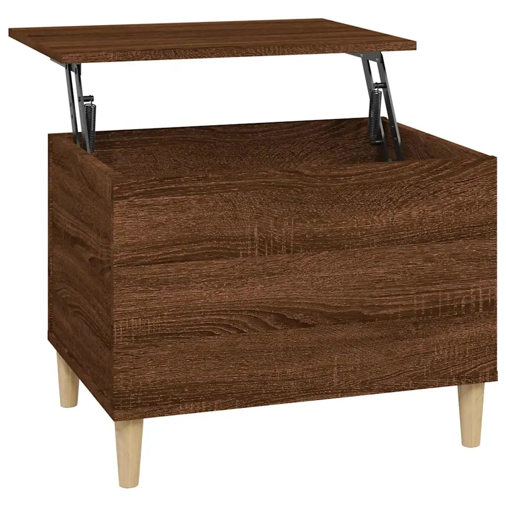 Tavolino salotto | Tavolino da caff¨¨ | Tavolino da Soggiorno Rovere Marrone 60x44,5x45 cm Legno Multistrato