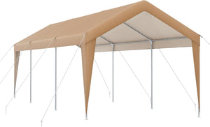 Gazebo Tenda per Posto Auto da Esterno, Tendone Garage per Auto, Carport Tenda Impermeabile in Metallo, 301 x 600 x 285 cm