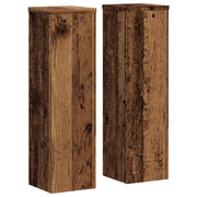 Portavasi mobili per fiori set da 2 legno di recupero legno ingegnerizzato marrone 02_0045374