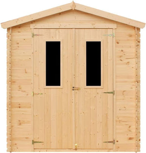 TIMBELA M343+M343G Casetta da Giardino in Legno CON PAVIMENTO TRATTATO - 3.53 m2