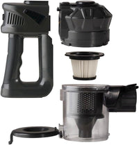 Innoliving INN-662 Aspirapolvere Senza Filo e Sacco, 10Kpa, 2200mAh, 0.5L, 50 Min, LED, Tubo Flessibile in Metallo, Grigio