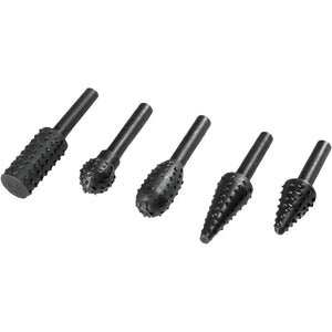 FRESE RASPE ROTANTI LEGNO PUNTE FRESA INTAGLIO CODOLO 6mm 5PZ VALEX 1461657