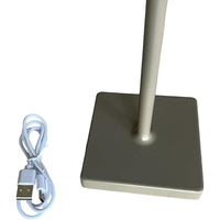 Lampada da tavolo led ricaricabile touch dimmerabile bar ristorante quadra tortora prequ'