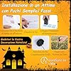 Fantasma Gonfiabile per Halloween 180 cm, con Lanterna di Zucca e Cappello da Mago, Decorazione Gonfiabile per Halloween con Luci LED e Soffiatore Incorporato, per Cortile, Prato e Feste