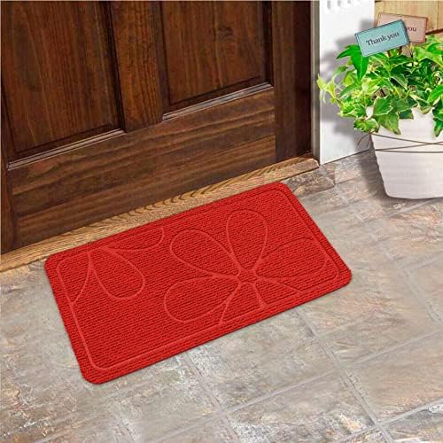 Zerbino Ingresso Assorbente Antiscivolo Asciugapassi Interno Esterno Rosso Made In Italy