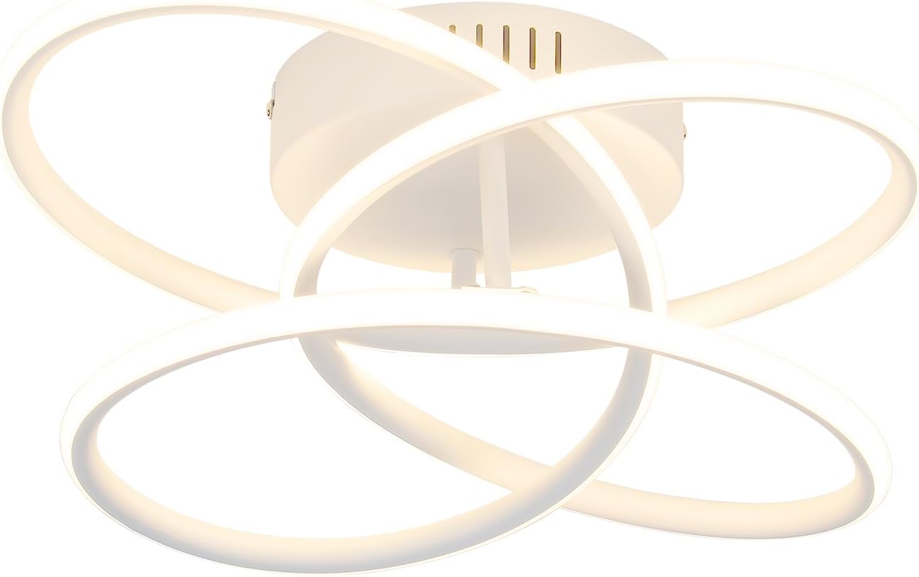ZMH Lampada da soffitto plafoniera LED metallo 36 cm forma farfalla dimmerabile per soggiorno