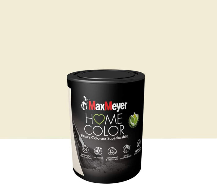 Idropittura Colorata Superlavabile per Interni HomeColor, Colore Champagne, 0.75L