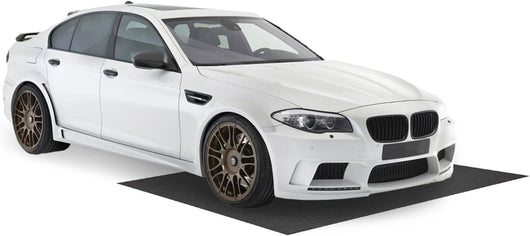 Tappetino per Garage 180 x 150 cm, Tappeto Assorbente Raccolta d’Olio Lavabile, Tappetino Antiscivolo Impermeabile Ritagliabile con Nastro Incluso, Grigio