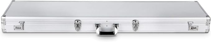 Custodia Dura in Alluminio per Fucili Valigetta Pistola con Serratura, 134 x 35 x 12 cm