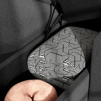 Divano angolare convertibile modulabile con chaise longue reversibile, contenitore e 3 cuscini per lo schienale, nero